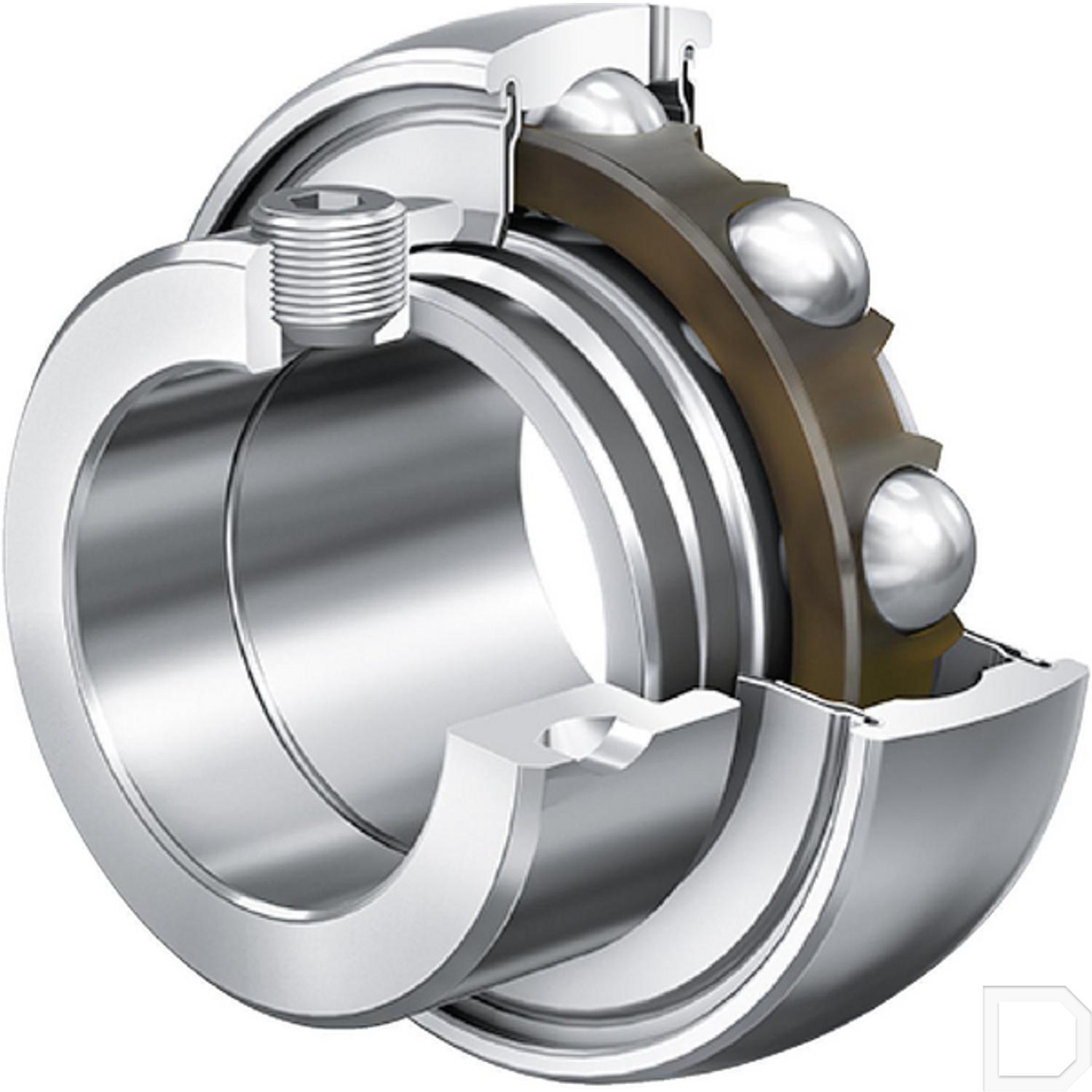Spanlager 20mm - Met spanring| INDI
