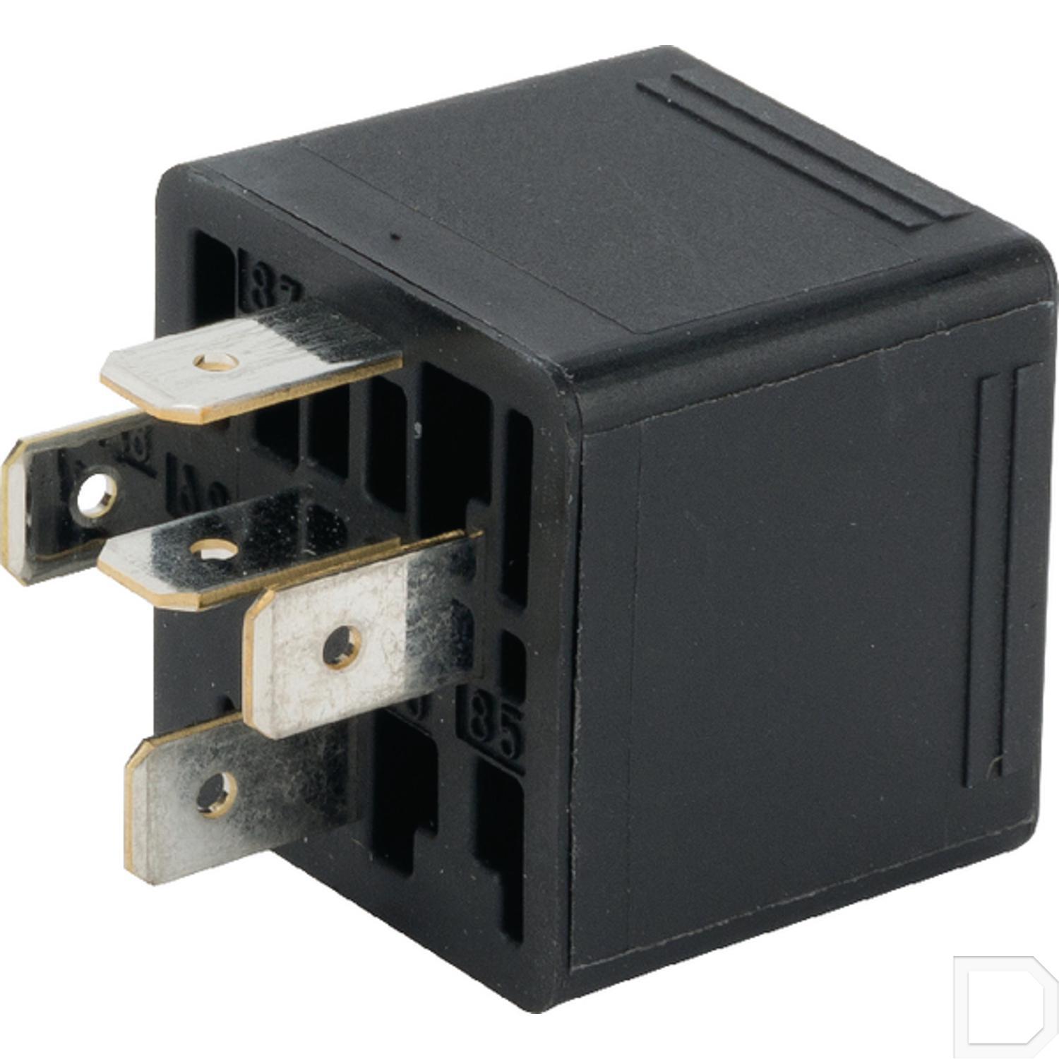 Relais met diode 30A 12V 5 aansluitingen Relais INDI