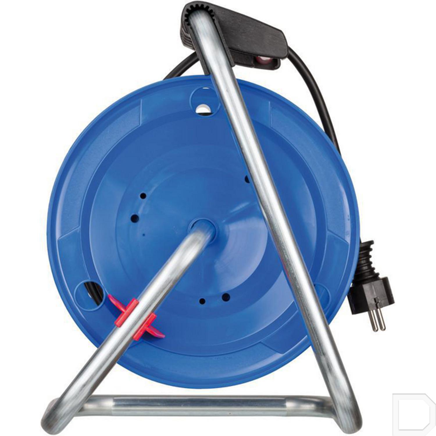 REV Kabelhaspel EX, 25 m, H05RR, IP44, 3000 W, verlengkabel, buiten, 4 stopcontacten, thermoschakelaar, groen