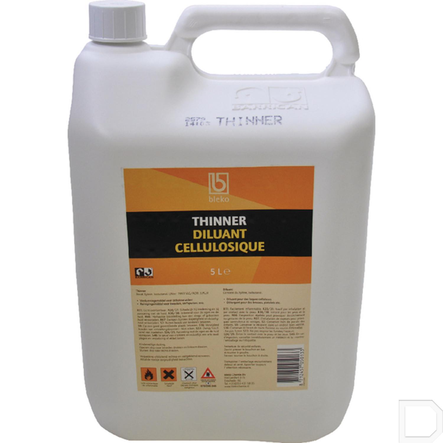 Thinner oplosmiddel 5L Verfverdunningen INDI Thinner oplosmiddel 5L Verfverdunningen INDI