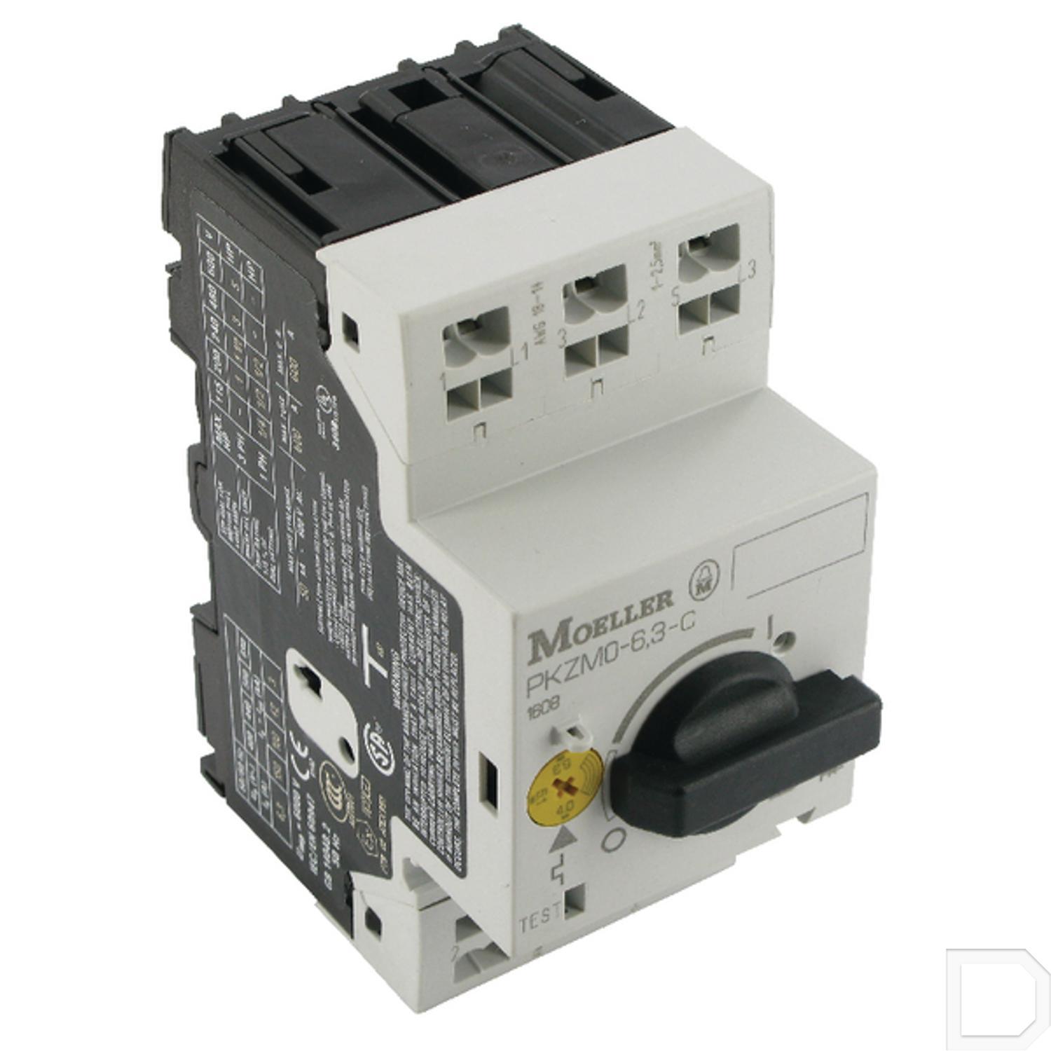 Interruttore Protezione Motore Eaton PKZM0 - 6.3A 3 Poli | Per Motori Fino 2.2kW 400V