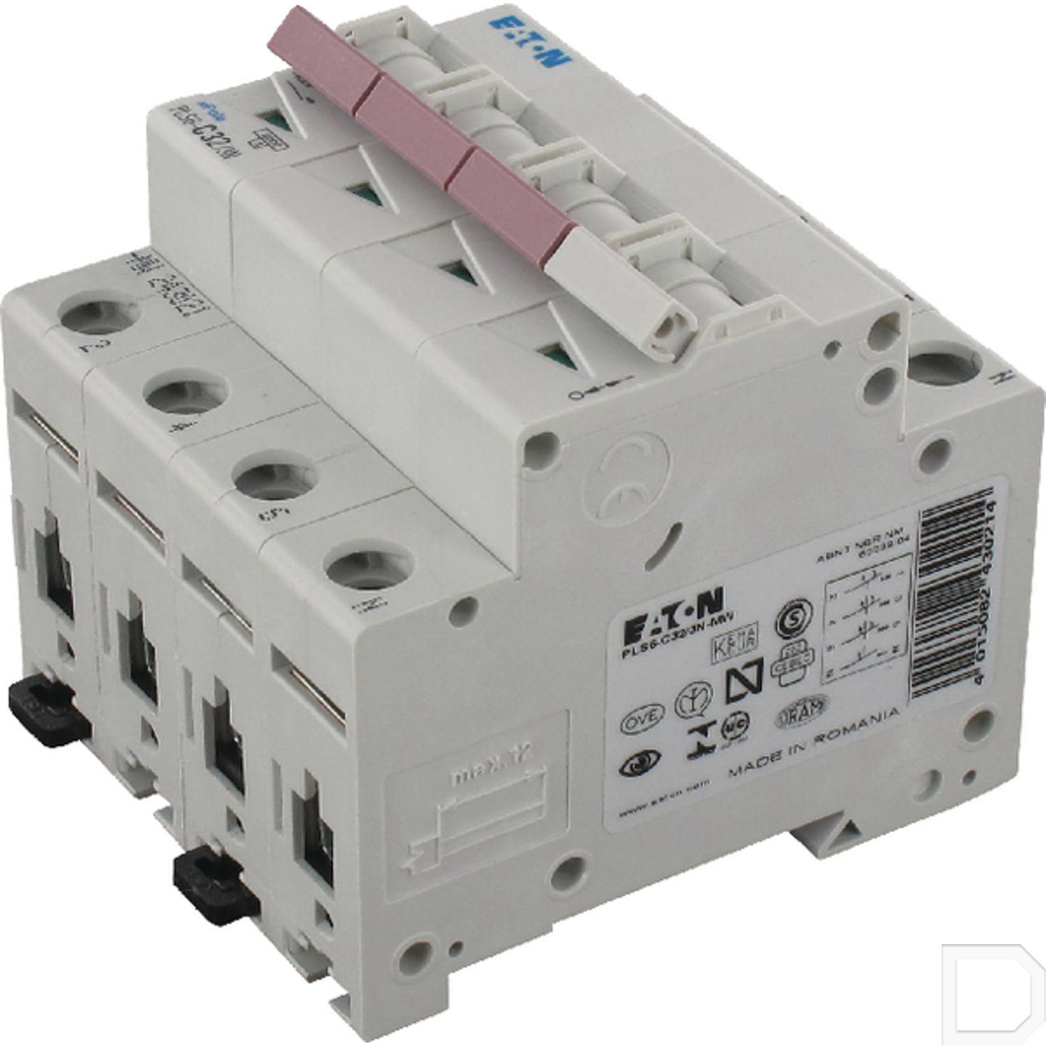 DZ4763 C25 4P Miniatuur Stroomonderbreker,25A 400V 6000A Breekcapaciteit DIN railmontage Stroomonderbreker Met Overbelastings en Kortsluitbeveiliging Voor Kantoor en Woongebouwen