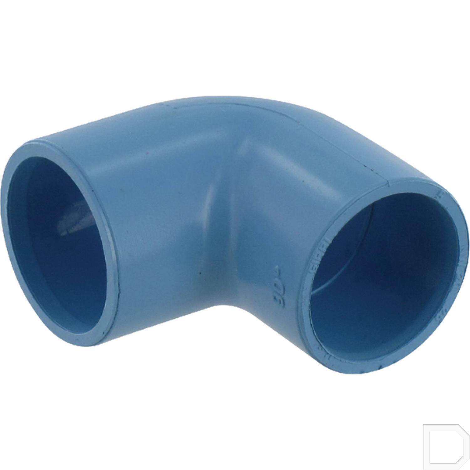 Mas 90 Type Code Knie 90°, 25mm, Inwendig Lijm, PVC, Prevost - Recht| INDI